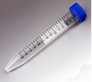 Tubes Centrifuge Tube Plain 15 mL Screw Cap Polypropylene Tube (50/PK 10PK/BX) by Simport Plastics  ID 6286